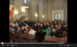 El Colegio la Inmaculada visita a la Virgen.