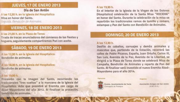 Cultos de San Antón 2013